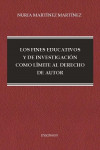 Los fines educativos y de investigación como límite al derecho de autor | 9788491489016 | Portada