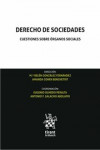 Derecho de Sociedades. Cuestiones Sobre Órganos Sociales | 9788413131436 | Portada