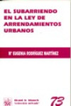 El subarriendo en la ley de arrendamientos urbanos | 9788484560951 | Portada