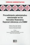 Procedimiento administrativo sancionador en los mercados financieros. Especial referencia a la CNMV | 9788429021431 | Portada