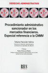 Procedimiento administrativo sancionador en los mercados financieros. Especial referencia a la CNMV | 9788429021431 | Portada