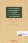 Los presupuestos de la declaración del concurso de acreedores de las personas jurídicas | 9788413095684 | Portada