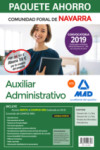 Paquete Ahorro Auxiliar Administrativo de la Comunidad Foral de Navarra. Ahorro de 59 € (incluye Temario y Test volúmenes 1 y 2; Prueba de informática, Psicotécnico y acceso a Curso Oro) | 9788414228708 | Portada