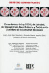 Comentarios a la Ley 2/2015, de 2 de abril, de transparencia, buen gobierno y participación ciudadana de la Comunitat Valenciana | 9788429021523 | Portada
