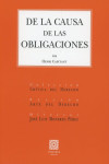 De la causa de las obligaciones | 9788490458563 | Portada