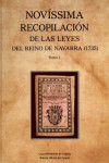 NOVÍSSIMA RECOPILACIÓN DE LAS LEYES DEL REINO DE NAVARRA (1735) 2 tomos | 9788434025899 | Portada