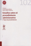 Estudios sobre el procedimiento administrativo. II Tipos de procedimientos | 9788413360027 | Portada