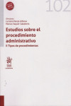 Estudios sobre el procedimiento administrativo. II Tipos de procedimientos | 9788413360027 | Portada