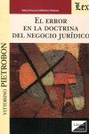 El error en la doctrina del negocio jurídico | 9789563923872 | Portada