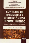 Contrato de franquicia y resolución por incumplimiento. Teoría y práctica | 9789897126758 | Portada