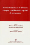 Nuevas tendencias de Derecho europeo y del Derecho español de sociedades | 9788484812173 | Portada