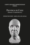 CORPUS SIGNORUM IMPERII ROMANI. ESPAÑA. PROVINCIA DE CÁDIZ | 9788498288131 | Portada