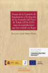 Pasajes de la comisión de seguimiento y evaluación de los acuerdos del Pacto de Toledo (2016-2020): unas recomendaciones que han tardado en llegar | 9788413459707 | Portada