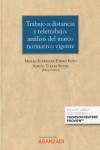 Trabajo a distancia y teletrabajo: análisis del marco normativo vigente | 9788413456959 | Portada