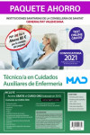 Paquete Ahorro+Test papel Técnico/a en Cuidados Auxiliares de Enfermería Instituciones Sanitarias de la Conselleria de Sanidad de la Comunidad Valenciana | 9788414247846 | Portada
