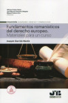 Fundamentos romanísticos del derecho europeo. Materiales para un curso | 9788412115871 | Portada