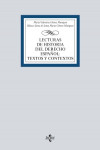 Lecturas de Historia del Derecho Español: Textos y contextos | 9788430983094 | Portada