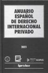 Anuario Español de Derecho Internacional Privado 2021 | 9772115783138 | Portada