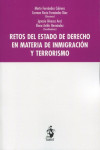 Retos del estado de derecho en materia de inmigración y terrorismo | 9788498904239 | Portada