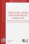 Conducta de la víctima e imputación objetiva en derecho penal | 9789915650463 | Portada