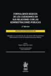 Formularios básicos de los ciudadanos en sus relaciones con las Administraciones Públicas | 9788411304580 | Portada
