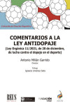 Comentarios a la ley antidopaje | 9788429026436 | Portada