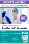 Paquete Ahorro Auxiliar de Enfermería (Personal Laboral Grupo IV) Comunidad Autónoma de Extremadura | 9788414266632 | Portada