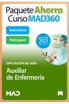 PAQUETE AHORRO CURSO MAD360 + TEST PAPEL Y ONLINE Auxiliar de Enfermería de la Diputación Provincial de Jaén | 9788414271186 | Portada