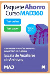 Paquete Ahorro Curso MAD360 + Libros PAPEL Escala de Auxiliares de Archivos Organismos Autónomos del Ministerio de Cultura | 9788414271810 | Portada