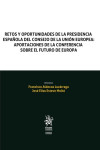 Retos y oportunidades de la presidencia española del consejo de la Unión Europea | 9788411696272 | Portada