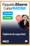 Paquete Ahorro Curso MAD360 + Test PAPEL y ONLINE Vigilante de seguridad | 9788414274040 | Portada