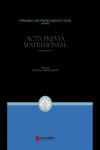 Acta Previa Matrimonial | 9788409448586 | Portada
