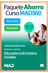Paquete Ahorro Curso MAD360 + Test PAPEL y ONLINE Educador/a Centros Sociales (Personal Laboral) Junta de Andalucía | 9788414276426 | Portada