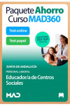 Paquete Ahorro Curso MAD360 + Test PAPEL y ONLINE Educador/a Centros Sociales (Personal Laboral) Junta de Andalucía | 9788414276426 | Portada