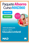 Paquete Ahorro Curso MAD360 + Test PAPEL y ONLINE Educador/a Infantil (Personal Laboral) Junta de Andalucía | 9788414276228 | Portada