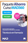 Paquete Ahorro Curso MAD360 + Test PAPEL y ONLINE Técnico/a en Farmacia Instituciones Sanitarias de la Comunidad Autónoma de Cantabria | 9788414278932 | Portada
