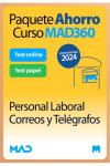 Paquete Ahorro Curso MAD360 + Test PAPEL y ONLINE Personal Laboral de Correos | 9788414275733 | Portada