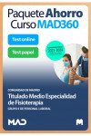 Paquete Ahorro Curso MAD360 + Test PAPEL y ONLINE Titulado Medio Especialidad de Fisioterapia (Grupo II) Comunidad Autónoma de Madrid | 9788414276662 | Portada