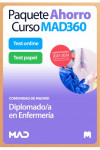 Paquete Ahorro Curso MAD360 + Test PAPEL y ONLINE Diplomado en Enfermería Comunidad Autónoma de Madrid | 9788414277959 | Portada