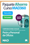 Paquete Ahorro Curso MAD360 + Test PAPEL y ONLINE Peón y Personal de Oficios Corporaciones Locales | 9788414279946 | Portada