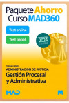 Paquete Ahorro Curso MAD360 + Test PAPEL y ONLINE Cuerpo de Gestión Procesal y Administrativa (turno libre) Administración de Justicia | 9788414279878 | Portada