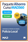 Paquete Ahorro Curso MAD360 + Test PAPEL y ONLINE Policía Local de Canarias | 9788414280249 | Portada