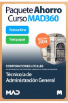 Paquete Ahorro Curso MAD360 + Test PAPEL y ONLINE Técnico/a de Administración General Corporaciones Locales | 9788414280416 | Portada