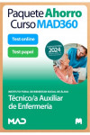 Paquete Ahorro Curso MAD360 + Test PAPEL y ONLINE Técnico/a Auxiliar de Enfermería | 9788414280744 | Portada