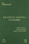 De rerum natura - De la realidad | 9788485708468 | Portada