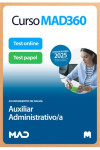 Curso MAD360 (30 días renovable) Auxiliar Administrativo/a + Libros Papel Ayuntamiento de Palma | 9788414295441 | Portada