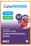 Curso MAD360 (30 días renovable) Auxiliar de Administración General + Libros Papel Comunidad Autónoma de Madrid | 9788414295892 | Portada