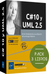 C# 10 y UML 2.5 Pack de 3 libros: De los fundamentos a la utilización de los Design Patterns | 9782409046889 | Portada