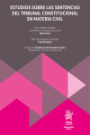 Estudios sobre las sentencias del tribunal constitucional en materia civil | 9791370212322 | Portada