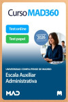 Curso MAD360 (30 días renovable) Escala Auxiliar Administrativa Universidad Complutense de Madrid + Libros Papel | 9791370284244 | Portada